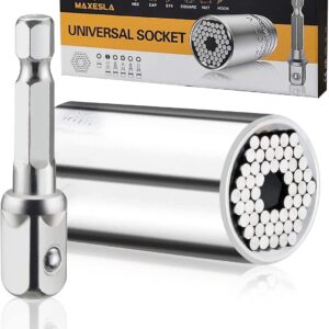 Gifts for Men Gadgets, Maxesla Universal Socket Wrench,Gifts for Dad from Daughter Son,Christmas Gifts for Men, Father/Dad, DIY Handyman, Husband, Guys, Boyfriend, Him, Unique Tools for Men (7-19mm)