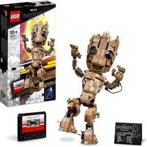 LEGO 76217 Marvel I am Groot Buildable Toy, Guardians of the Galaxy 2 Set, Collectable Baby Groot Model Figure, Gift Idea